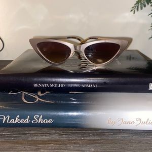 Gold DIFF CAT EYE SUNGLASSES